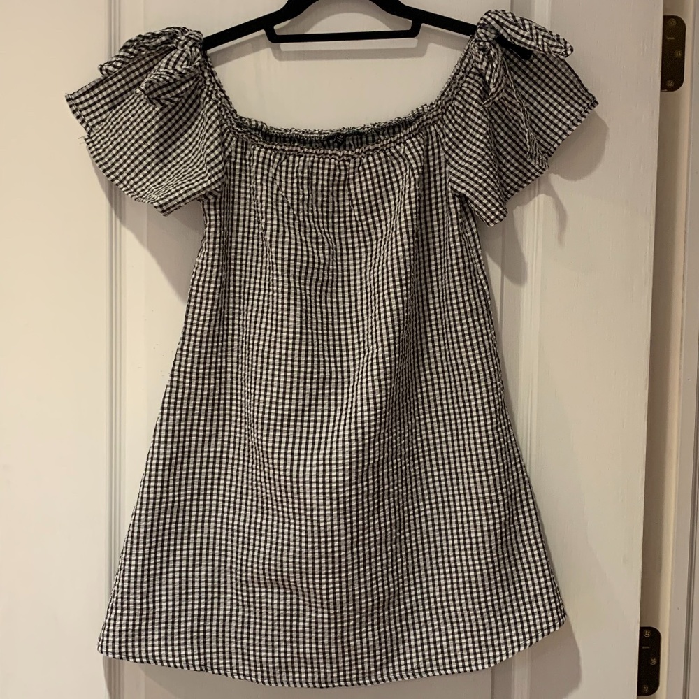 Black and White Checkered Dress
